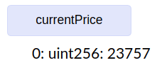 A screenshot of the currentPrice button